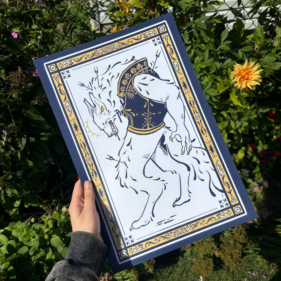 Wounded Lycanthrope - Print